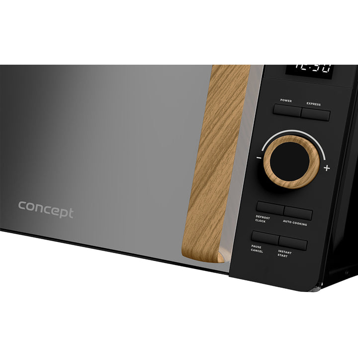 Concept-Mikrowelle, 5 Leistungsstufen, Auftaufunktion, Fassungsvermögen 20 l, Leistung 800 W, Farbe: Schwarz, MT3520bc