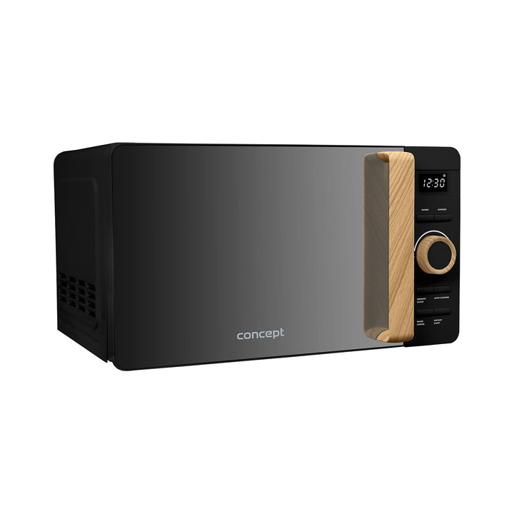 Concept-Mikrowelle, 5 Leistungsstufen, Auftaufunktion, Fassungsvermögen 20 l, Leistung 800 W, Farbe: Schwarz, MT3520bc