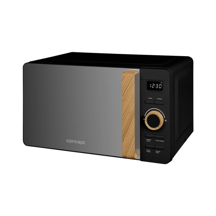 Concept-Mikrowelle, 5 Leistungsstufen, Auftaufunktion, Fassungsvermögen 20 l, Leistung 800 W, Farbe: Schwarz, MT3520bc
