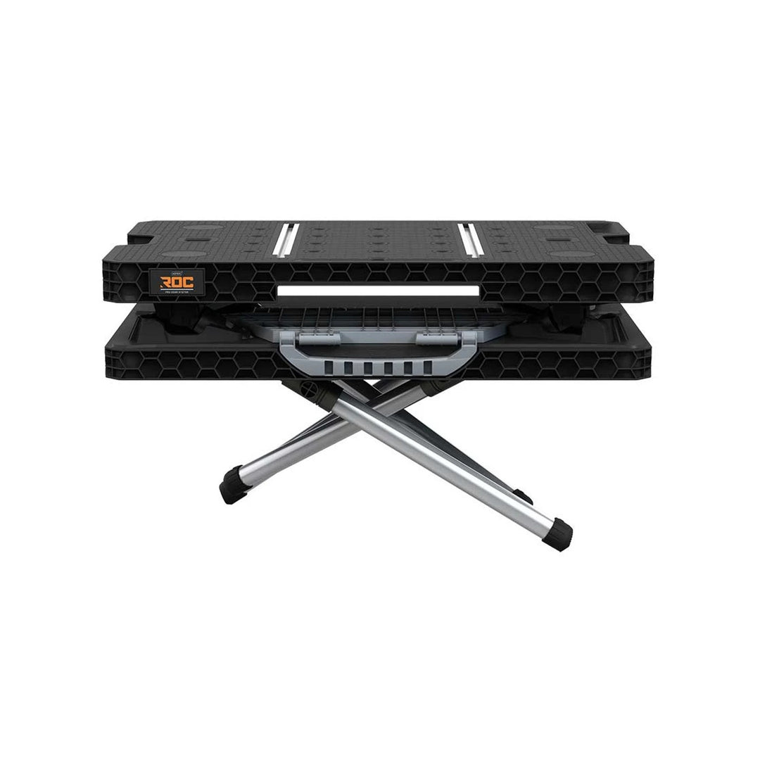 Keter Klapp-Werkbank 2.0, Tragkraft 453 kg, Arbeitsfläche 85 x 56 cm, stabile Metallbeine, 271269