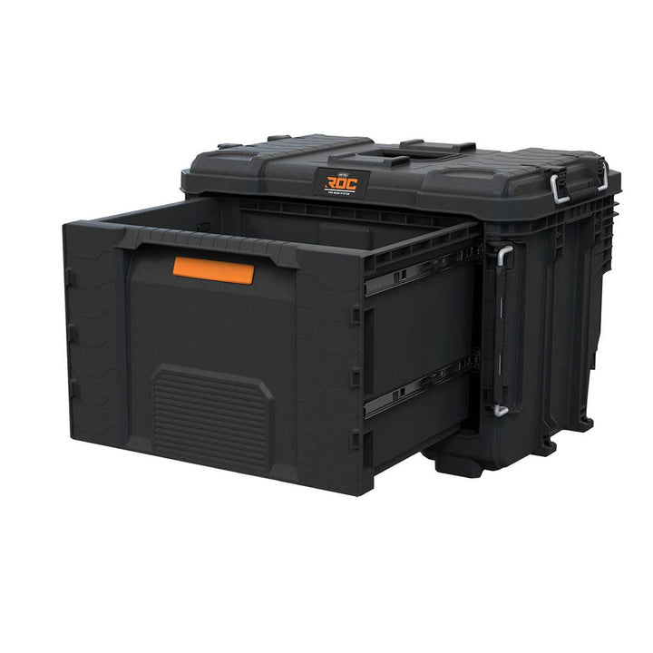 Keter ROC Pro Gear 2.0 XL-Werkzeugkasten, mit einer großen Schublade, Transportsicherung, zur Wandmontage geeignet, modularer Aufbau, 271384