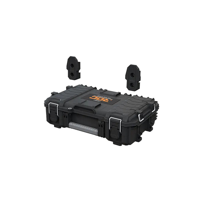 Set mit 3 Werkzeugkisten Keter ROC Pro Gear 2.0, Gesamtfassungsvermögen 110 l, Schutzklasse IP65, abnehmbarer Teleskopgriff, mit Vorhängeschloss verschließbar, 256982