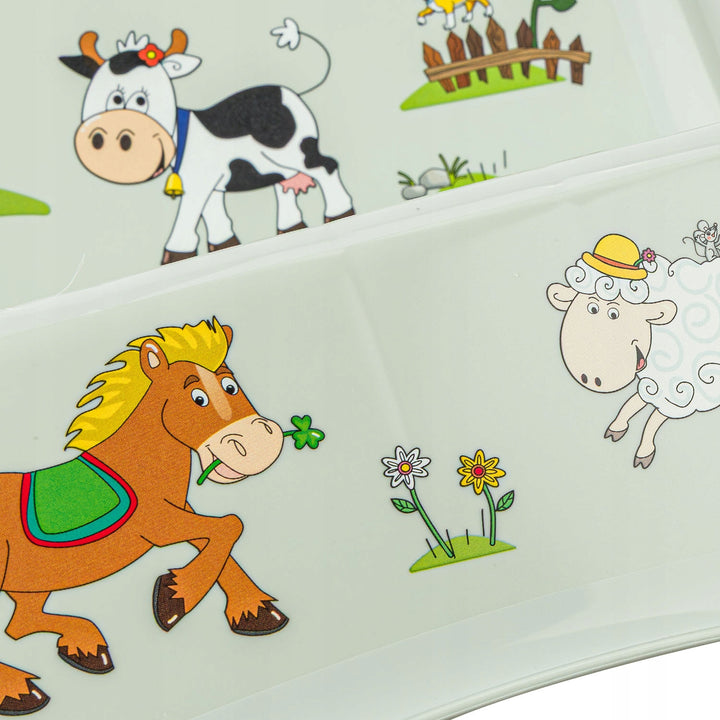 Keeeper Kinder-Stufenpodest mit zwei Stufen und rutschfester Oberfläche, Serie „Funny Farm“, Belastbarkeit bis 120 kg, 1003132006300