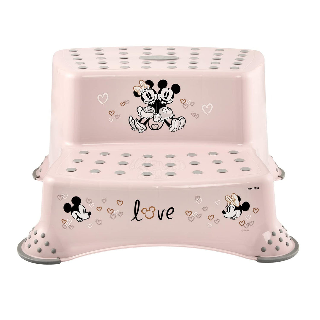 Keeeper Kinder-Trittleiter mit zwei Stufen, rutschfest, Serie „Minnie Mouse“, Belastbarkeit bis 120 kg, 1003258124700