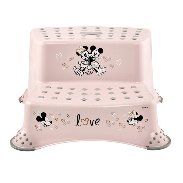 Keeeper Kinder-Trittleiter mit zwei Stufen, rutschfest, Serie „Minnie Mouse“, Belastbarkeit bis 120 kg, 1003258124700