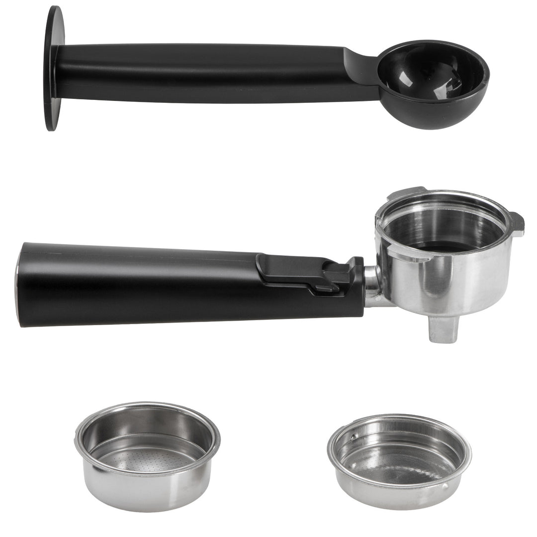 Kaffeemaschine mit 20 bar, Thermoblock, Milchaufschäumer, 5-in-1, Adler AD 4390