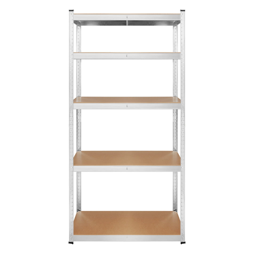 Metall-Lagerregal, 5 Fachböden, maximale Tragkraft bis zu 750 kg, 180 x 90 x 40, silberfarben, Rebel