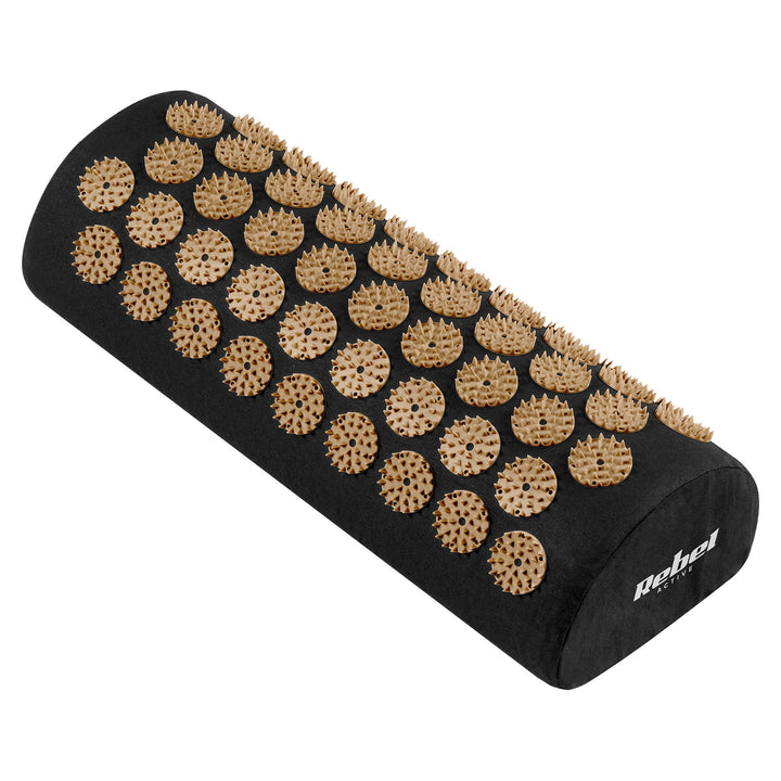 Gesundheitsmatte mit Akupressur-Noppen und Kissen, 110 x 42 cm, XL, goldene Noppen, Rebel Active