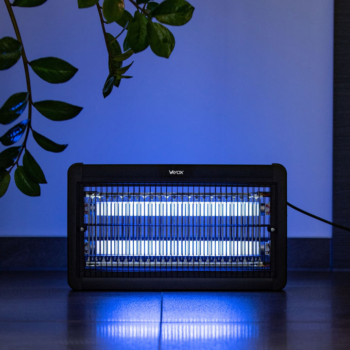 Insektenvernichtungslampe gegen Mücken, Fliegen und Motten, elektrische Falle, UV, 20 W, Vayox