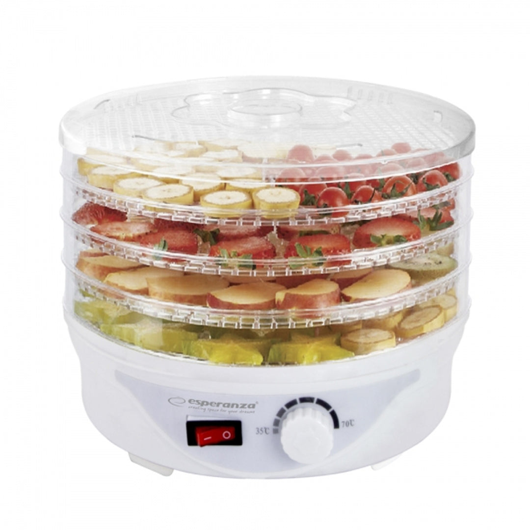 Trockner für Pilze, Obst, Gemüse und Kräuter, 250 W, 8 Trocknungsprogramme, Esperanza