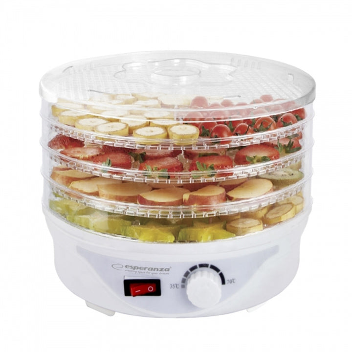 Trockner für Pilze, Obst, Gemüse und Kräuter, 250 W, 8 Trocknungsprogramme, Esperanza