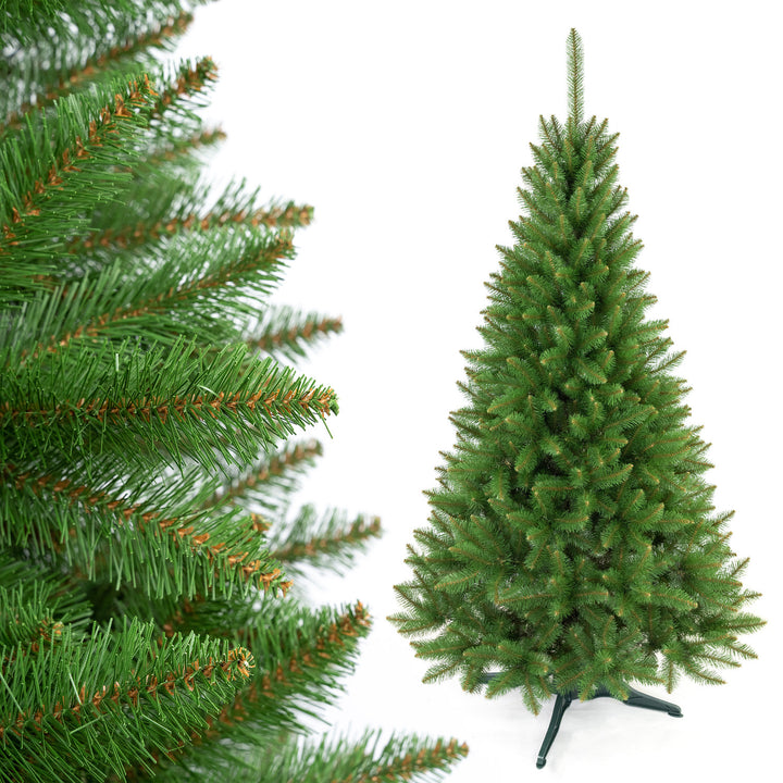 Fichten-Weihnachtsbaum auf einem Premium-Ständer, 180 cm, dicht und naturgetreu, Damich