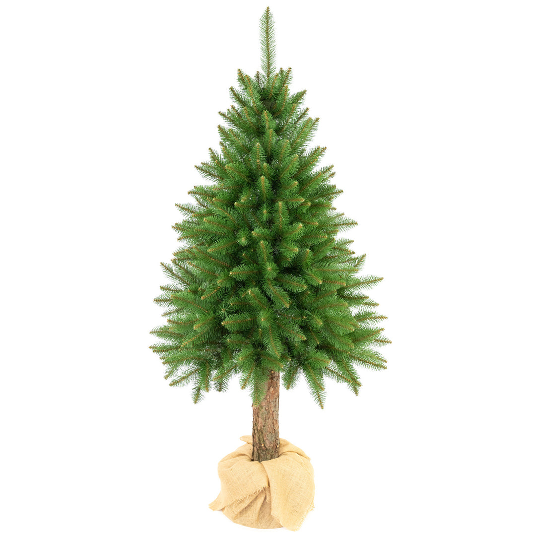 Premium-Fichten-Weihnachtsbaum am Stamm, 180 cm, dicht und naturgetreu, Damich