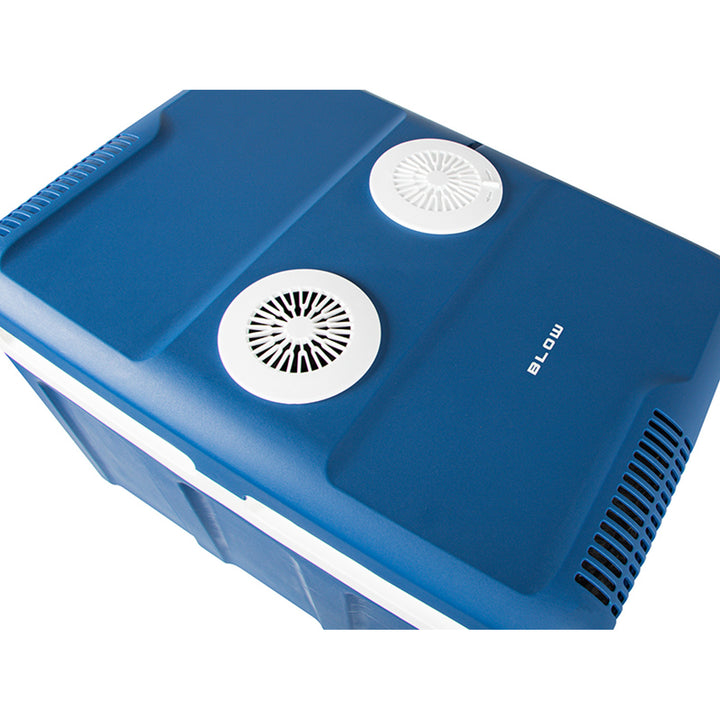 Blow-Kühlbox für den Auto- und Campinggebrauch, mit Rollen, Fassungsvermögen 42 l, Heizfunktion, Spannung DC 12 V und AC 100 V–240 V, 44–210