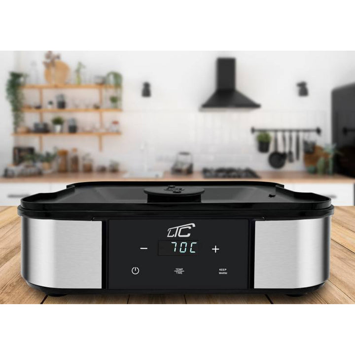 Trockner für Pilze, Gemüse, Obst und Fleisch von LTC, aus Metall, 7 Einschübe, mit Display, Touchscreen, Leistung 380 W, Temperaturhaltefunktion, LXSR004