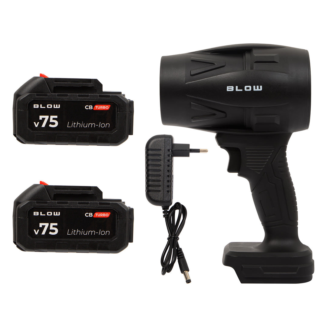 Akku-Laubbläser BLOW 21V CB TURBO, 130.000 Umdrehungen, 2,4 Ah, Transportkoffer