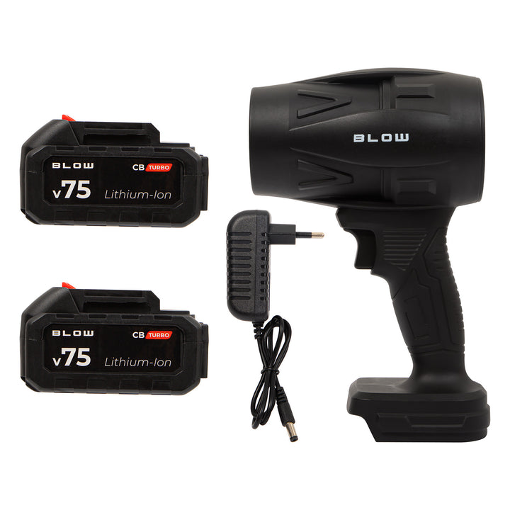 Akku-Laubbläser BLOW 21V CB TURBO, 130.000 Umdrehungen, 2,4 Ah, Transportkoffer