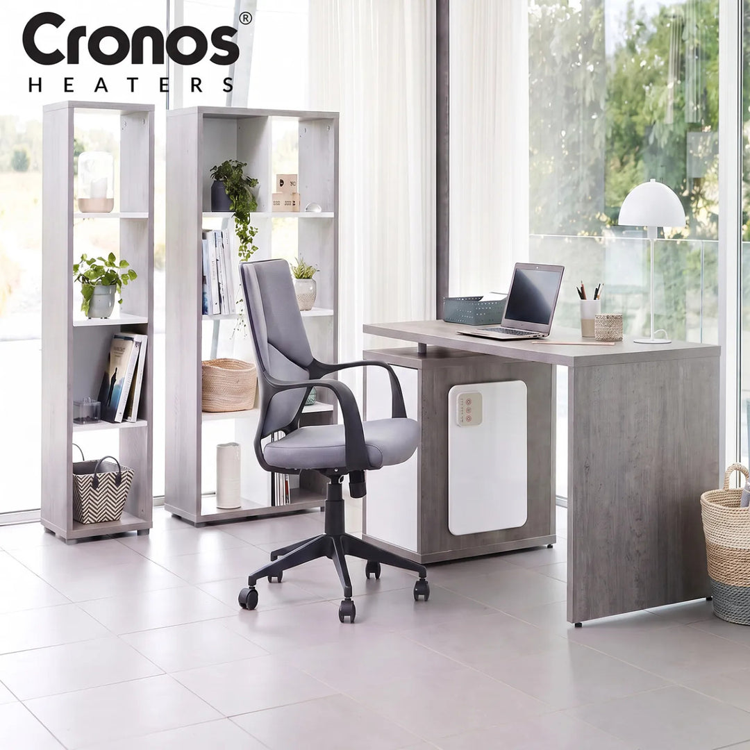 Cronos Infrarot-Heizplatte für unter dem Schreibtisch, Leistung 120 W, Timer, 3 Leistungsstufen, DCH-150