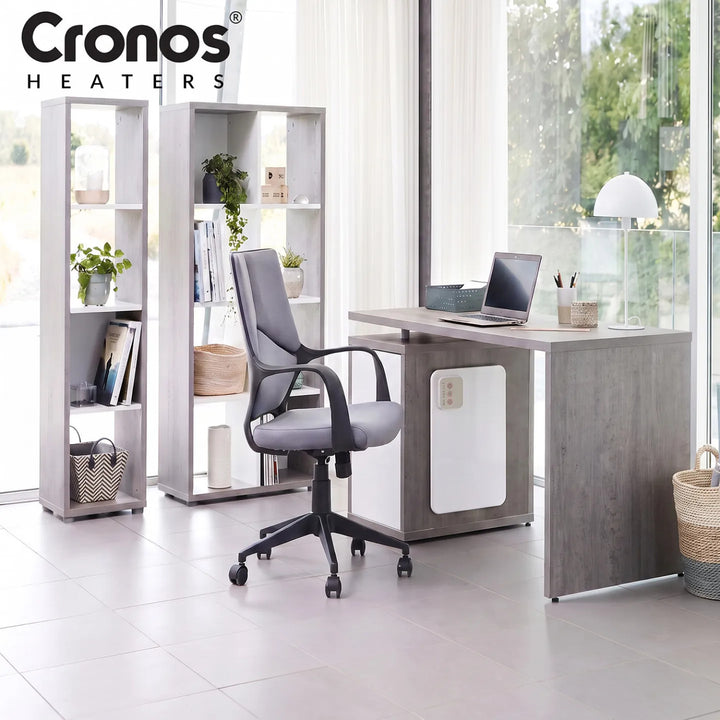 Cronos Infrarot-Heizplatte für unter dem Schreibtisch, Leistung 120 W, Timer, 3 Leistungsstufen, DCH-150