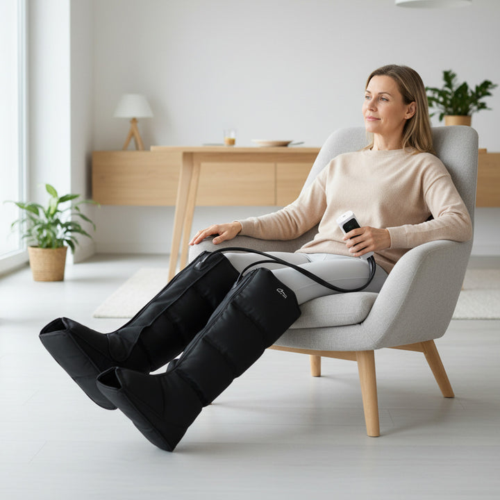 Lymphmassagegerät für die Beine, kabellos, mit Wärmefunktion, Mediatech, MT6542