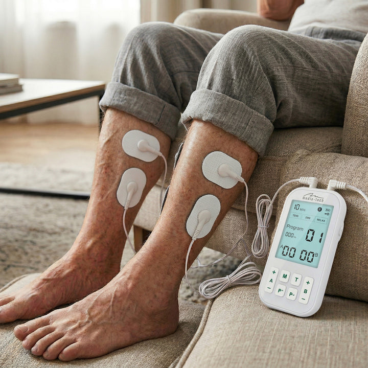 Massagegerät und Elektrostimulator, TENS/EMS, 3-in-1-Stimulation, Mediatech, MT6543