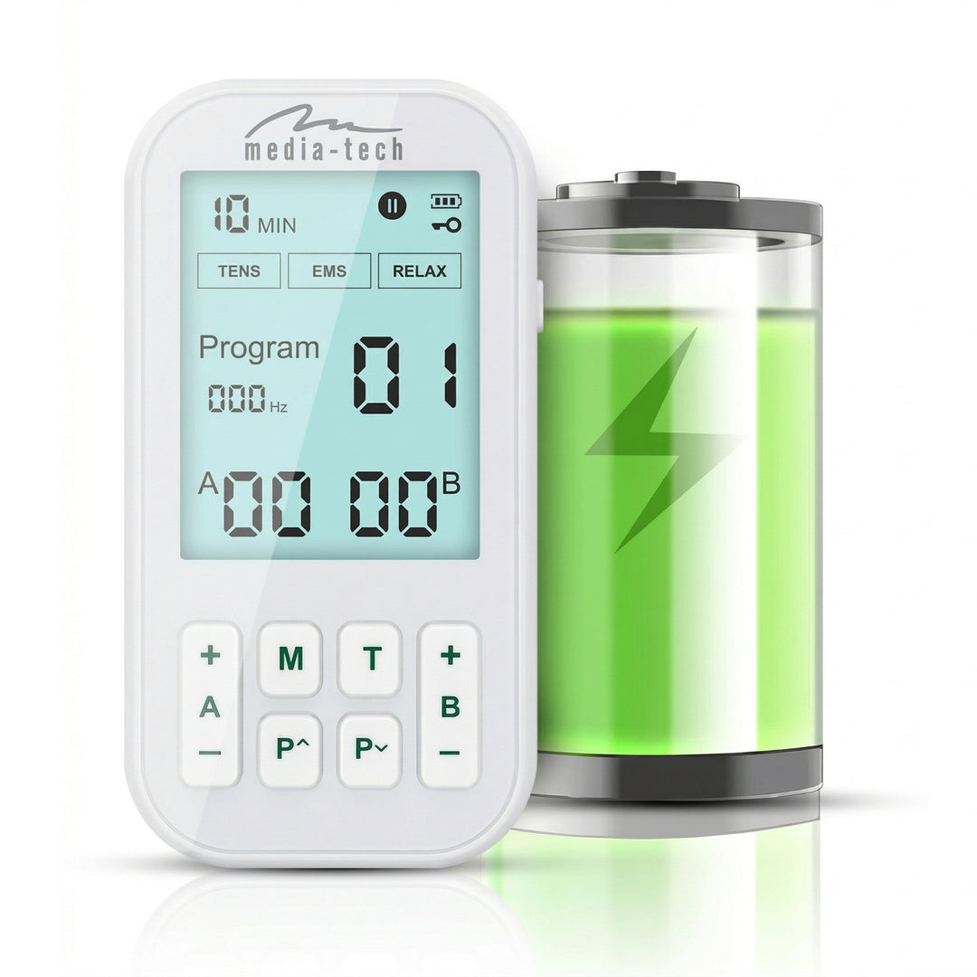 Massagegerät und Elektrostimulator, TENS/EMS, 3-in-1-Stimulation, Mediatech, MT6543