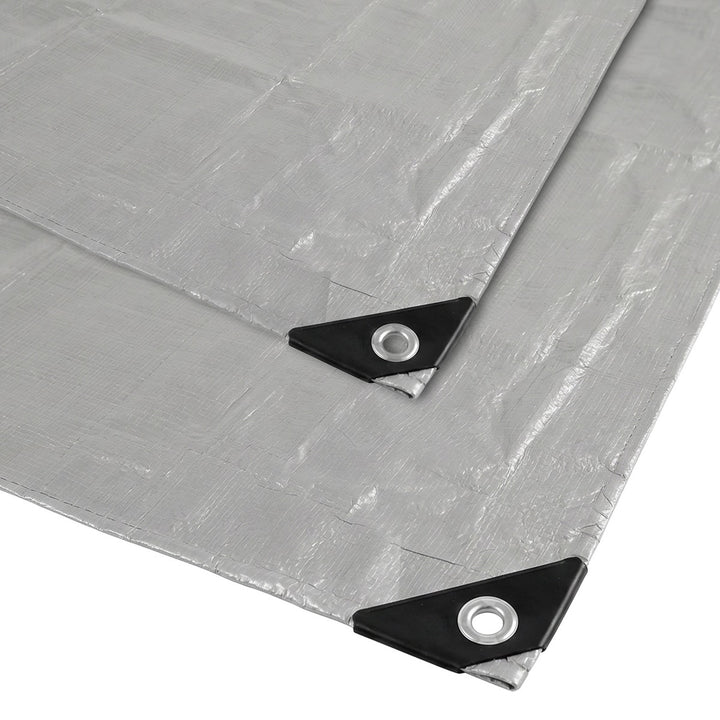 Silberne Plane 120 g, 4 x 6 m, VA0476, wasserdicht, Vayox