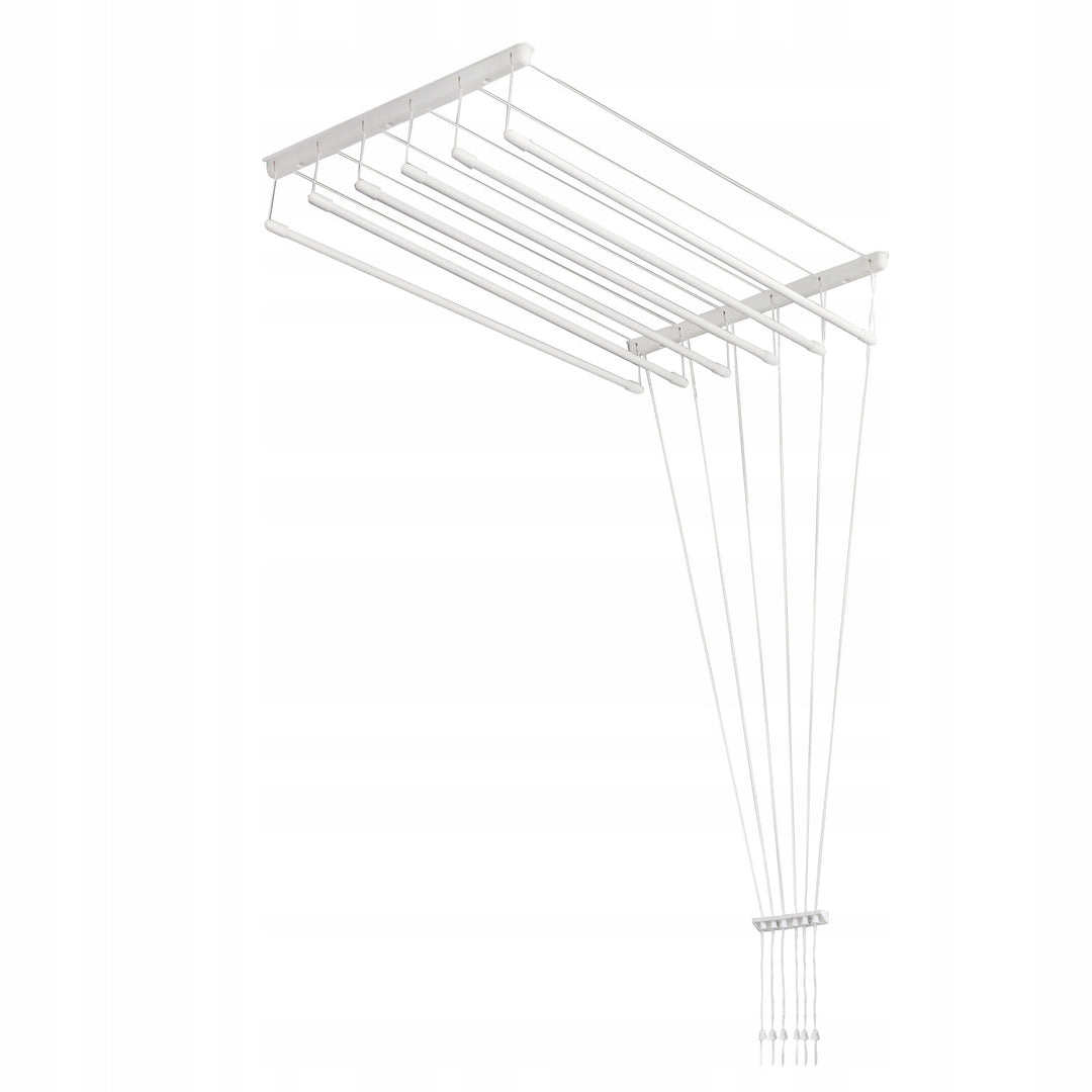Decken-Wäscheständer mit 6 Stangen, 140 cm, Trocknungsfläche 8,4 m, Sepio