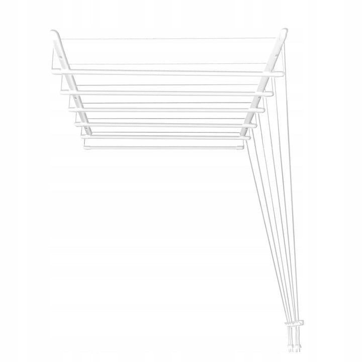 Decken-Wäscheständer mit 6 Stangen, 140 cm, Trocknungsfläche 8,4 m, Sepio