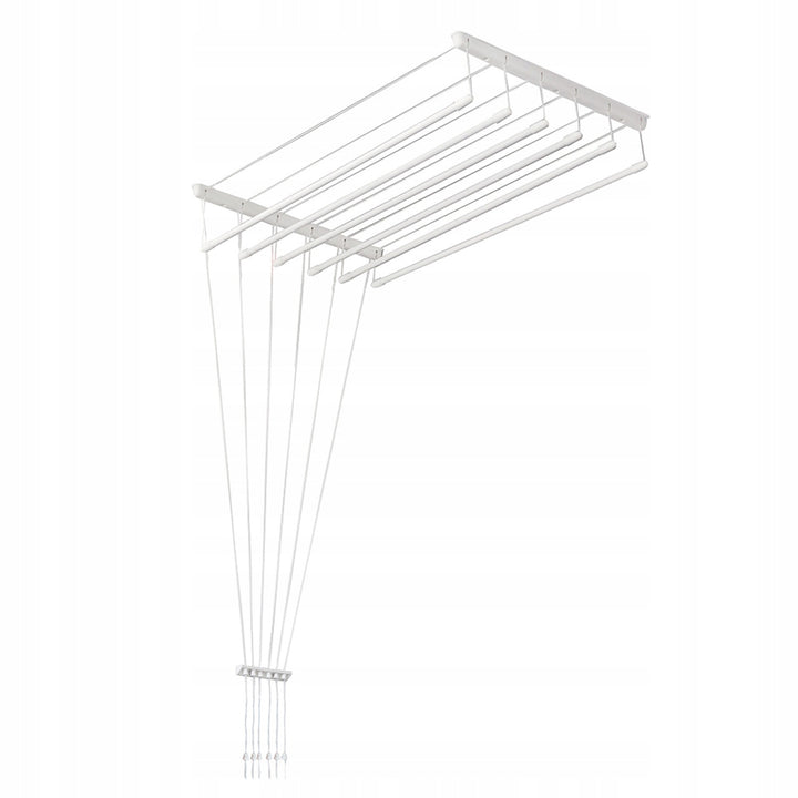 Decken-Wäscheständer mit 6 Stangen, 140 cm, Trocknungsfläche 8,4 m, Sepio