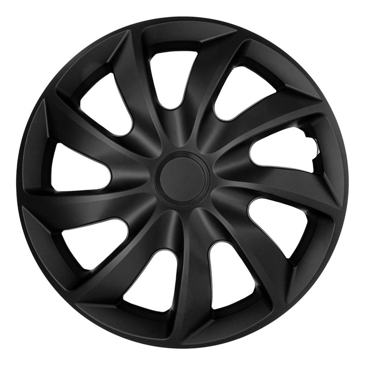 Universelle 16-Zoll-Radkappen NRM Quad, mattschwarz, 4 Stück