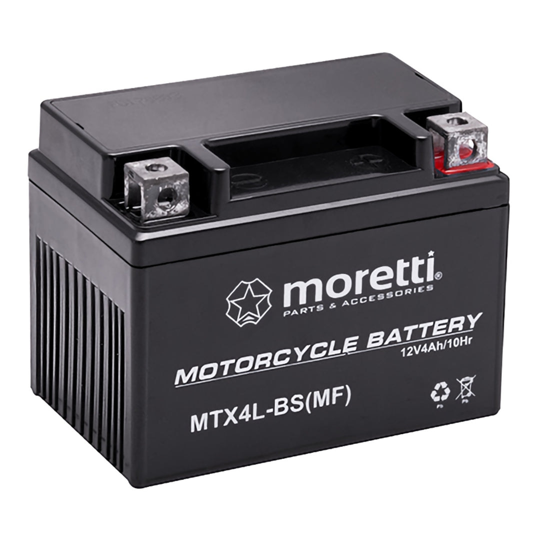 Moretti-Batterie, 12 V, 4 Ah, AGM (Gel), Startstrom 50 A, AKUYTX4L-BSXMOR000