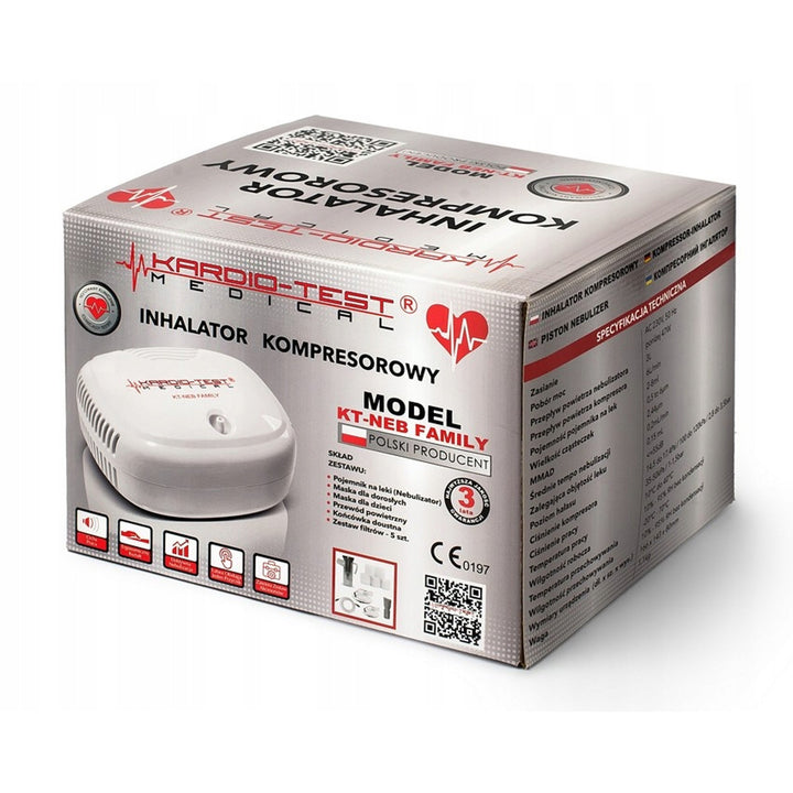 Kompressor-Inhalator, 2 Masken, KT-NEB FAMILY, Techmed