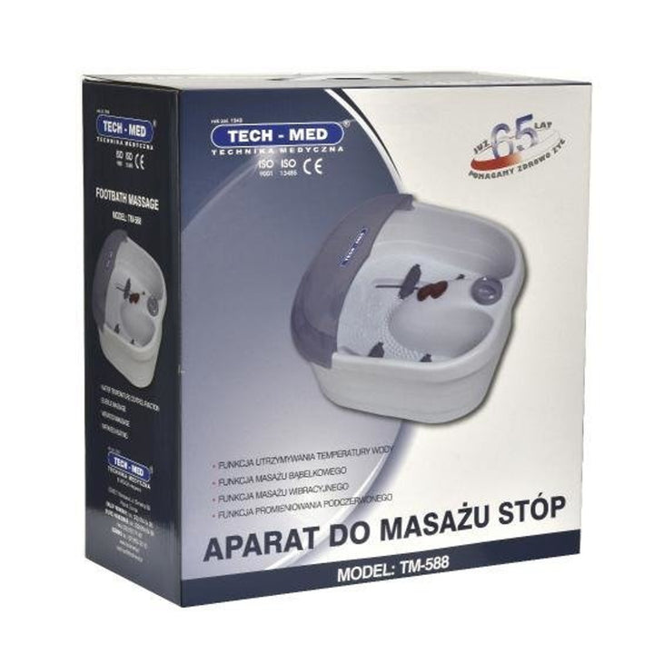 Fußmassagegerät, Hydromassagegerät, Sprudelmassage, Vibrationsmassage, Infrarot, TM-588, Tech-Med