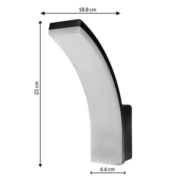 Maclean LED-Lampe, Farbe: Schwarz, 20 W, IP65, 2750 lm, Lichtfarbe: Neutralweiß (4000 K) MCE511 B, 2 Stück