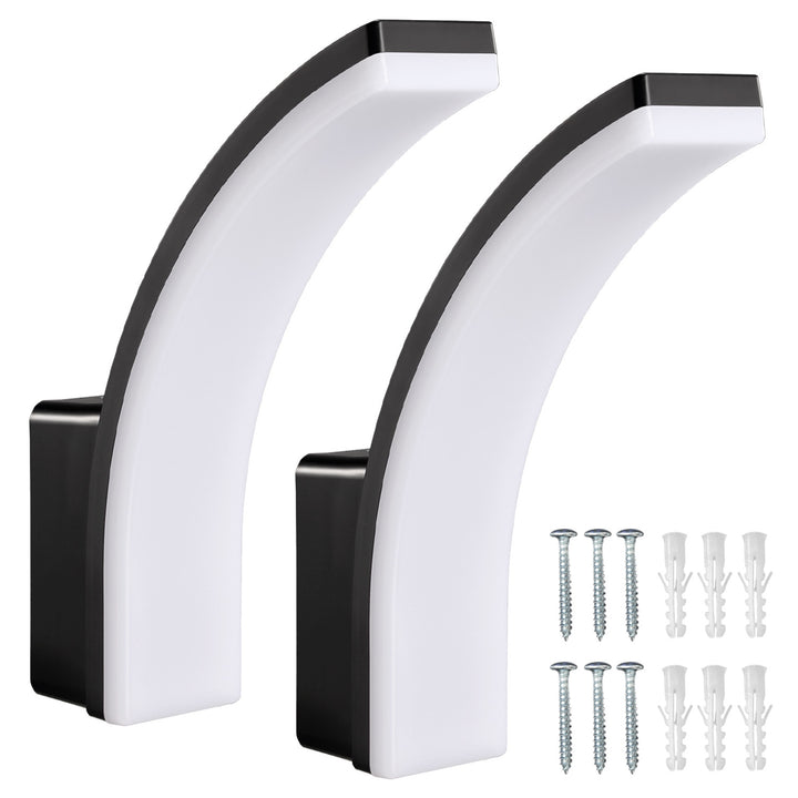 Maclean LED-Lampe, Farbe: Schwarz, 20 W, IP65, 2750 lm, Lichtfarbe: Neutralweiß (4000 K) MCE511 B, 2 Stück