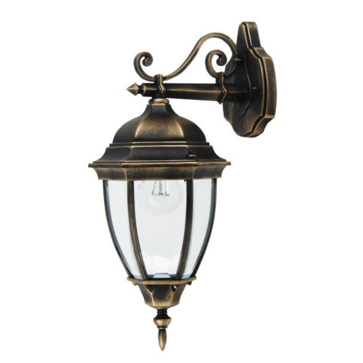 Rabalux-Wandleuchte, für den Außenbereich, IP44, E27, max. 60 W, Antikgold, Toronto, 4 Stück