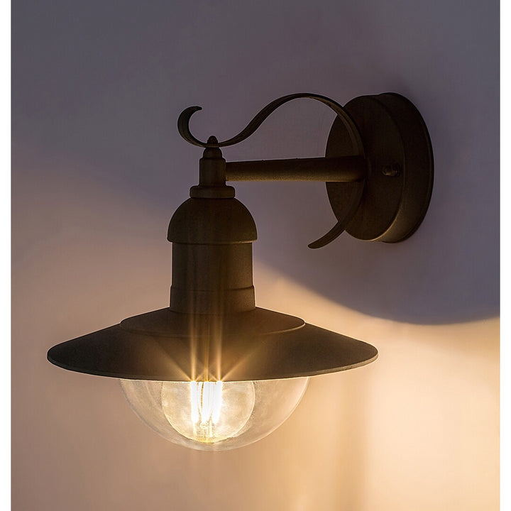 Rabalux-Wandleuchte, für den Außenbereich, IP44, E27, max. 60 W, grün, Oslo, 4 Stück