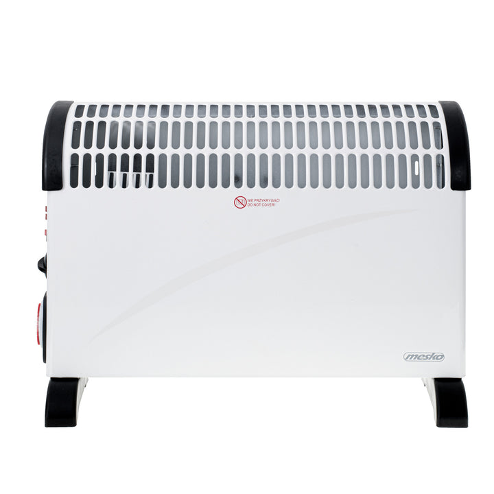 Konvektorheizung, elektrisch, mit Thermostat, 2000 W, 24-Stunden-Timer, weiß, Kabel 150 cm, Mesko, MS 7741W