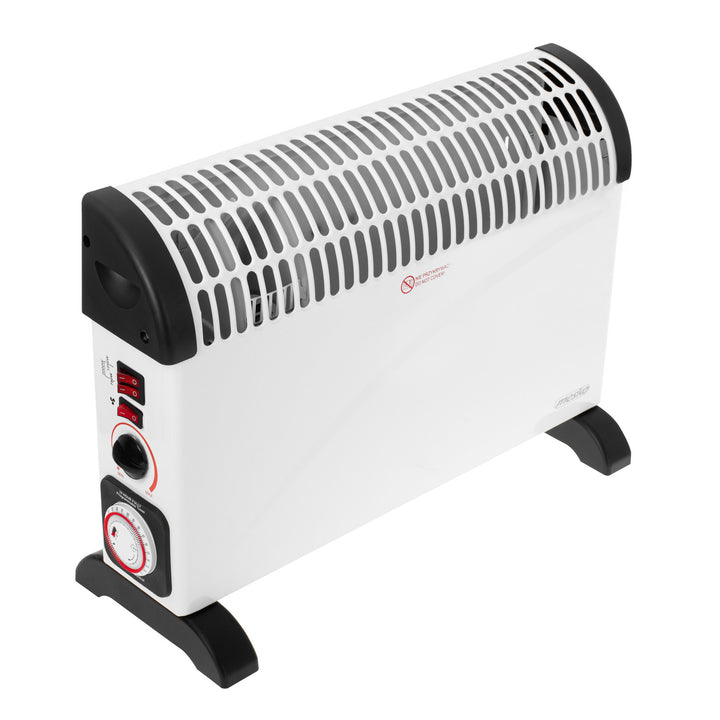 Konvektorheizung, elektrisch, mit Thermostat, 2000 W, 24-Stunden-Timer, weiß, Kabel 150 cm, Mesko, MS 7741W