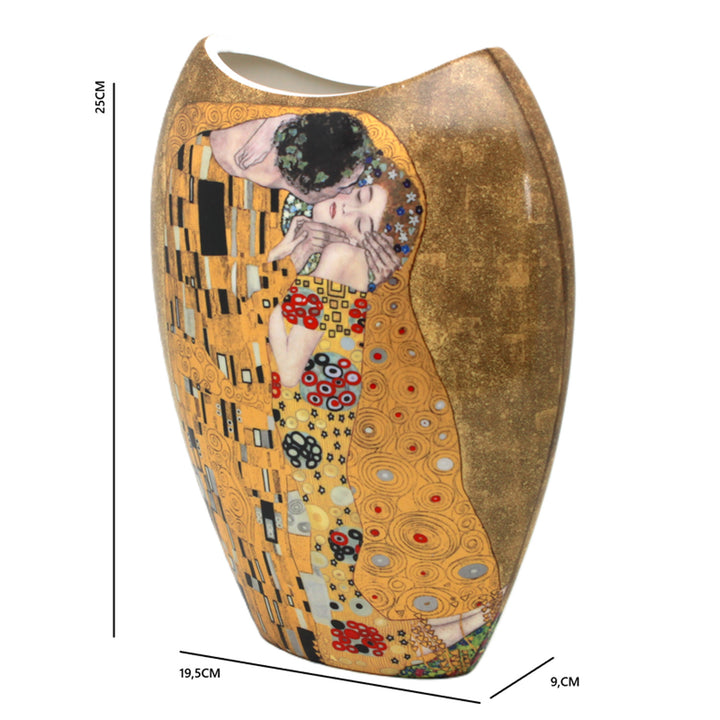 Porzellanvase in einer Geschenkbox, Kollektion „Klimt – Der Kuss“