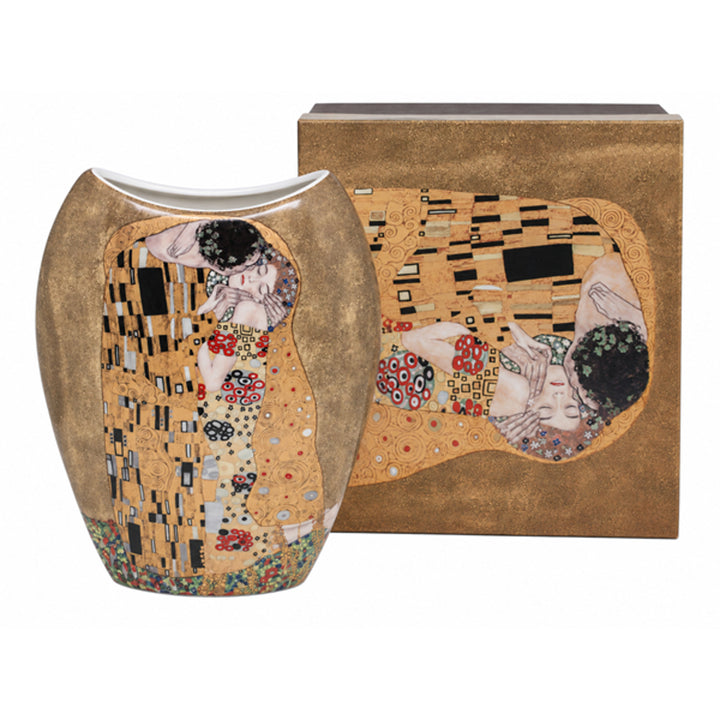 Porzellanvase in einer Geschenkbox, Kollektion „Klimt – Der Kuss“
