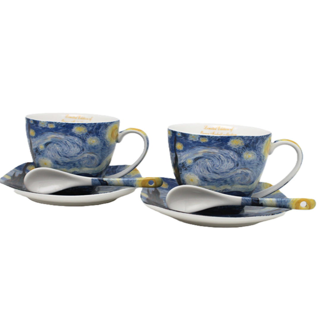 Porzellantassen „Van Gogh – Sternennacht“, 2 x 250 ml, Set, Queen Isabell
