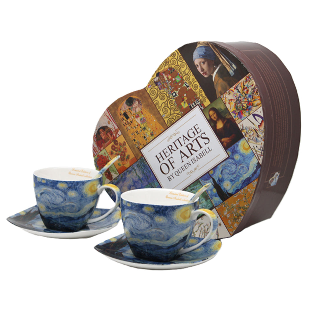 Porzellantassen „Van Gogh – Sternennacht“, 2 x 250 ml, Set, Queen Isabell