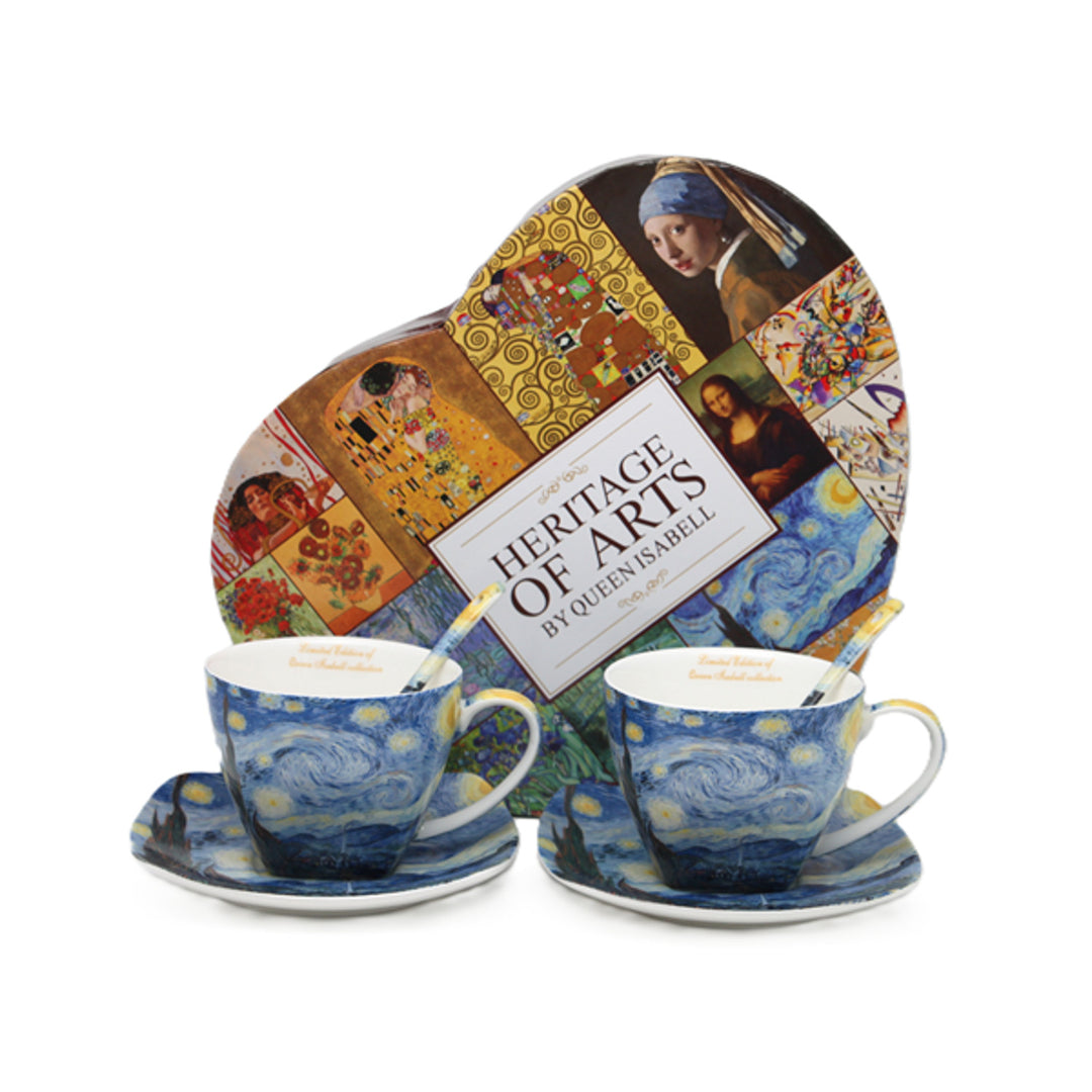 Porzellantassen „Van Gogh – Sternennacht“, 2 x 250 ml, Set, Queen Isabell