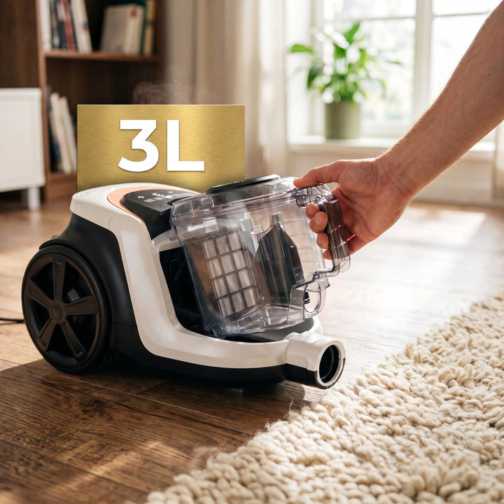 Beutelloser Staubsauger LOVIO VacuuFlex L PRO LVCVC004, 899 W, 3 l, Fernbedienung