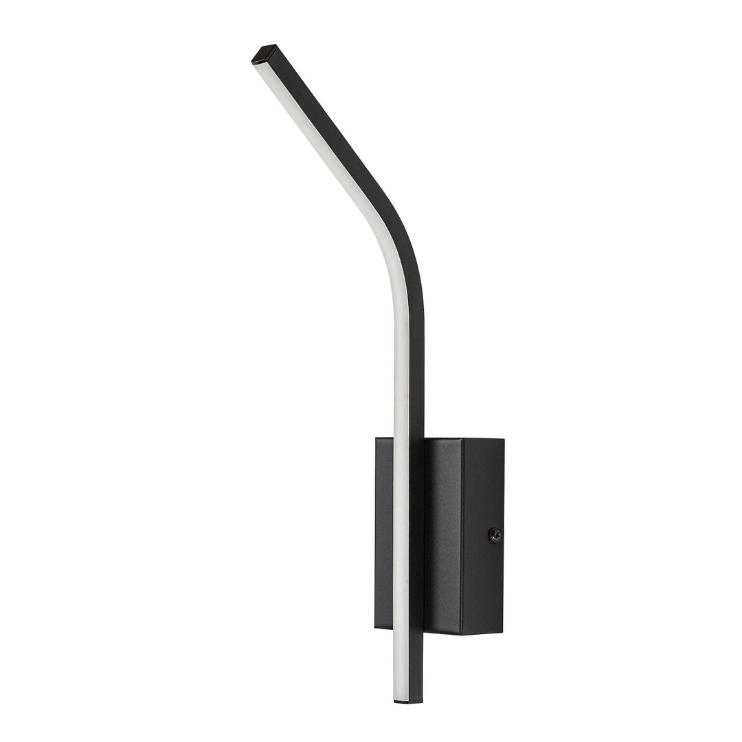 Innenwandleuchte Tilmann, schwarz, LED 10 W, 550 lm, 4000 K, H 36 cm, IP44, Touch-Bedienung, 75088