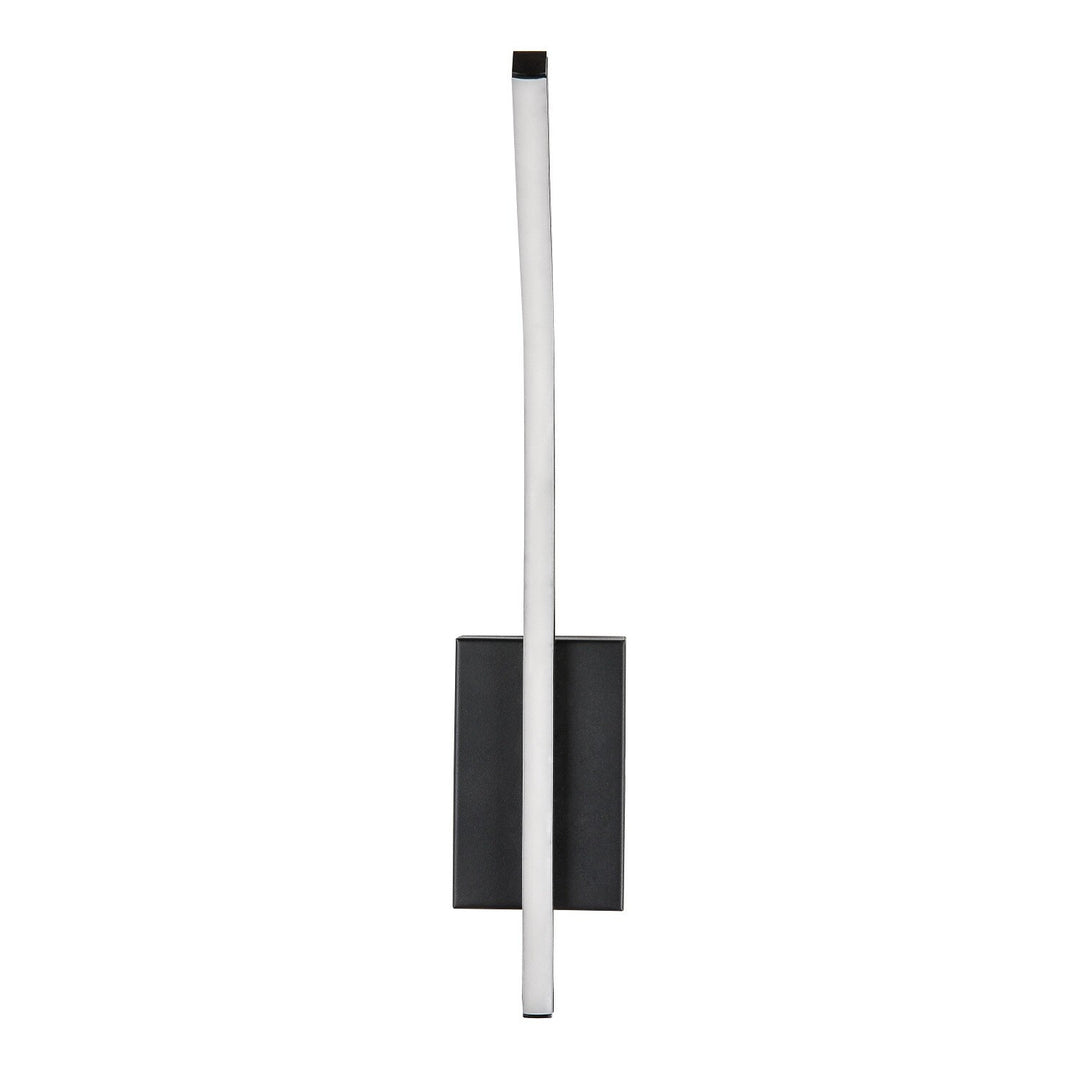 Innenwandleuchte Tilmann, schwarz, LED 10 W, 550 lm, 4000 K, H 36 cm, IP44, Touch-Bedienung, 75088