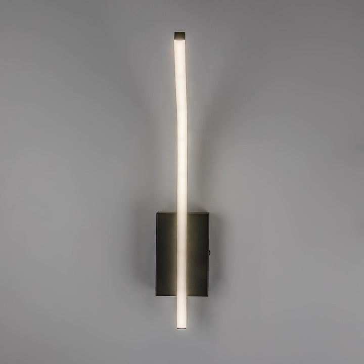 Innenwandleuchte Tilmann, schwarz, LED 10 W, 550 lm, 4000 K, H 36 cm, IP44, Touch-Bedienung, 75088