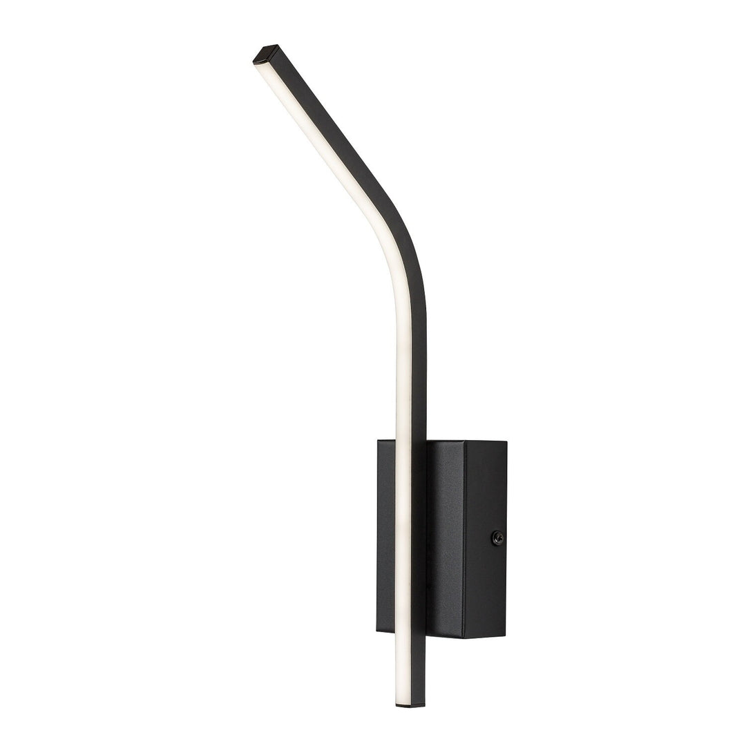 Innenwandleuchte Tilmann, schwarz, LED 10 W, 550 lm, 4000 K, H 36 cm, IP44, Touch-Bedienung, 75088